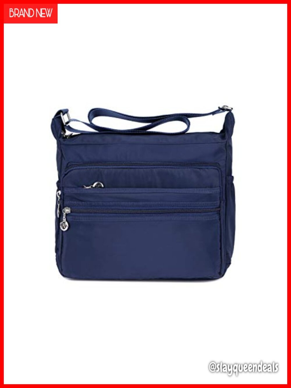 SYYHOME Nylon Crossbody Bag Multi-Pocket Lightweight Travel Messenger Purse